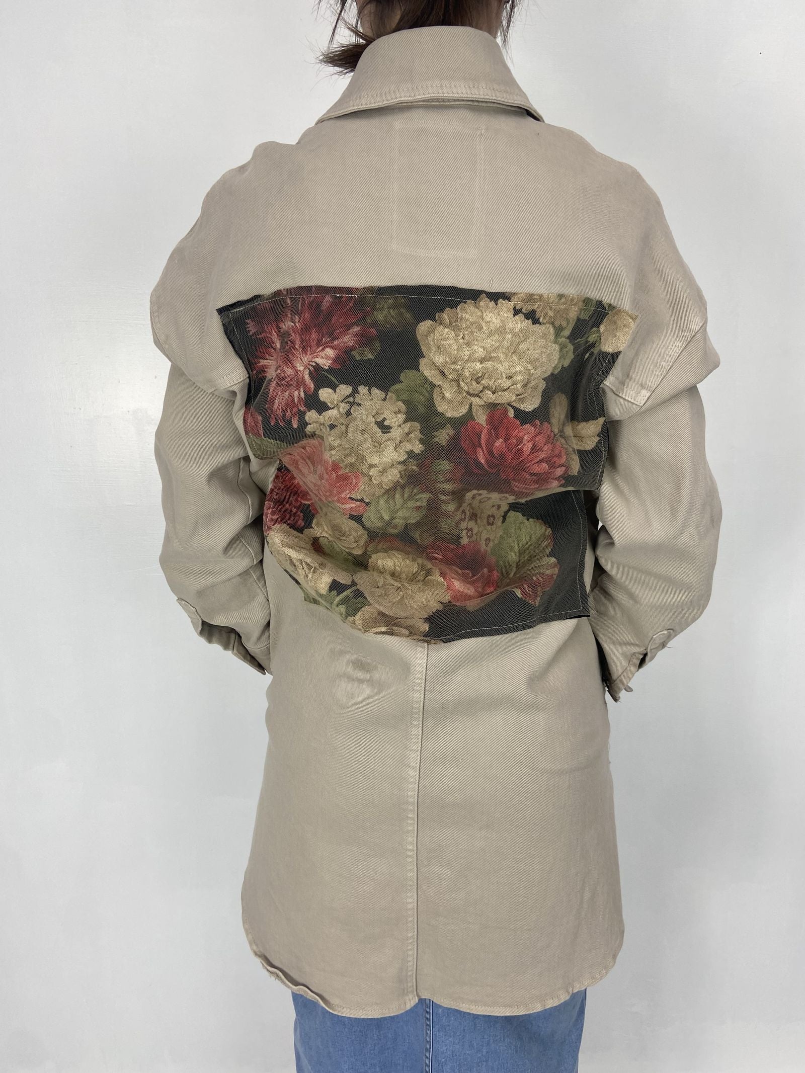 Giacca lunga con orsetto 525106 CAMMELLO OFELIA 