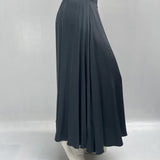 Gonna lunga satinata con elastico in vita 8078 GRIGIO OFELIA 