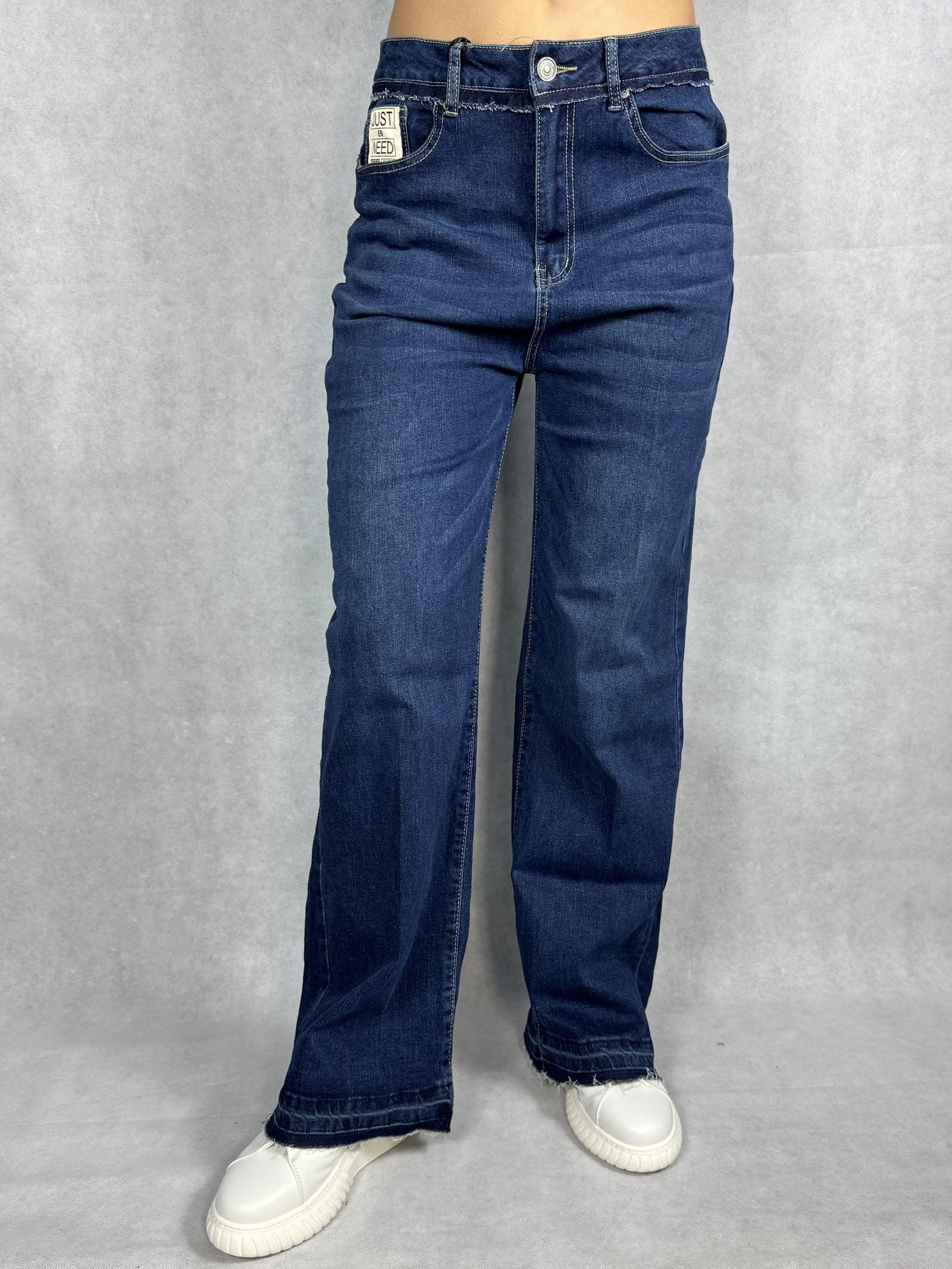 Jeans scuro vita alta gamba dritta 824105JC766 DENIM OFELIA 