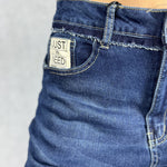 Jeans scuro vita alta gamba dritta 824105JC766 DENIM OFELIA 