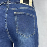 Jeans scuro vita alta gamba dritta 824105JC766 DENIM OFELIA 