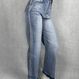 Jeans chiaro vita alta gamba dritta 824105JC813 DENIM OFELIA 
