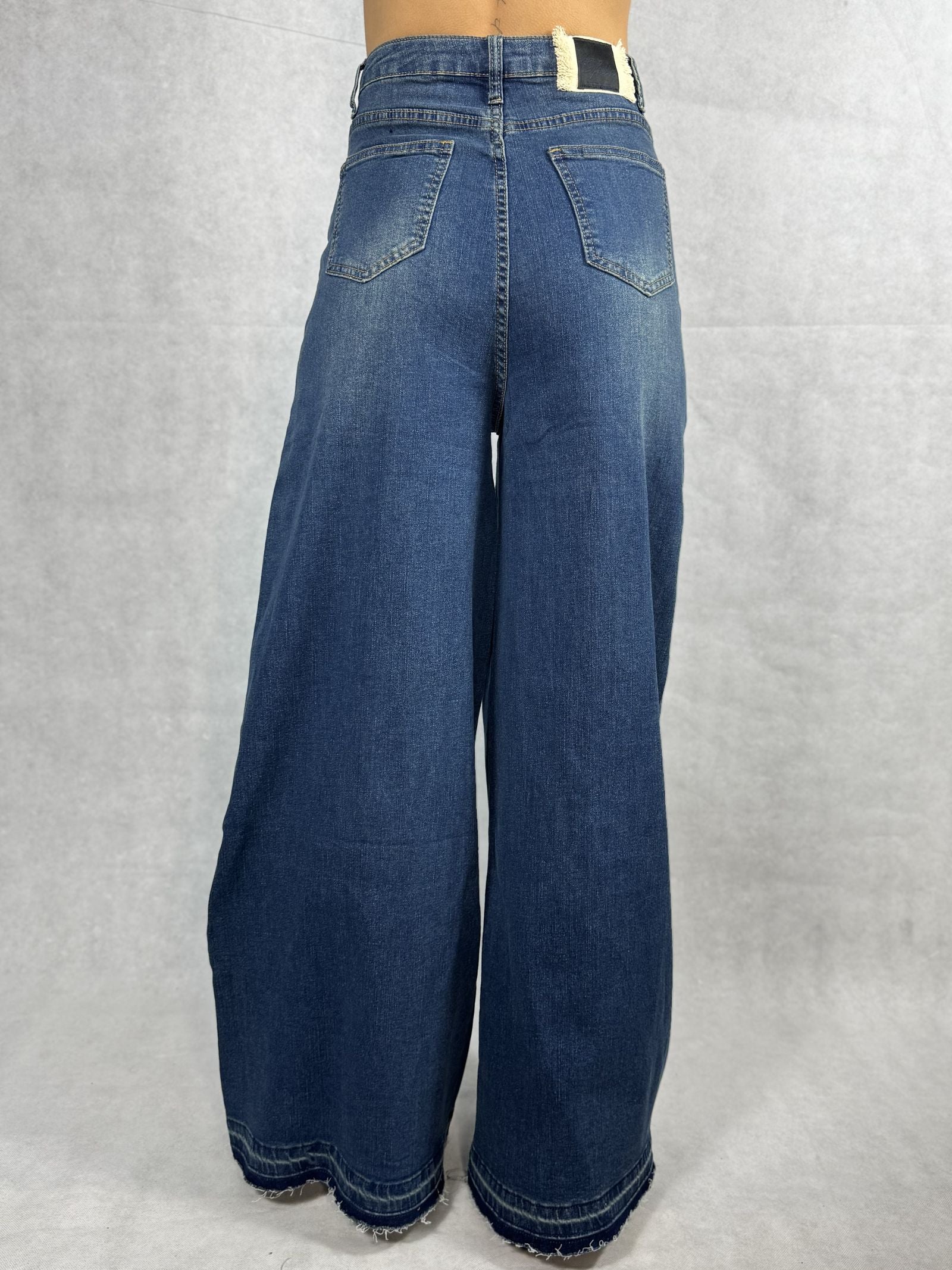 Jeans a palazzo vita alta 824601JC775 DENIM OFELIA 