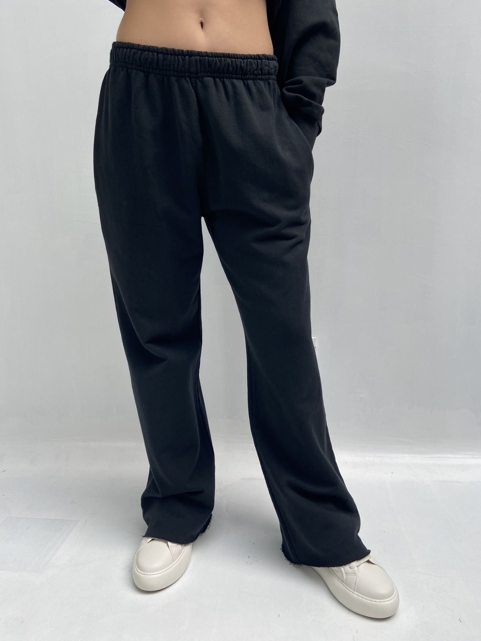 Pantalone con elastico A1263 NERO OFELIA 