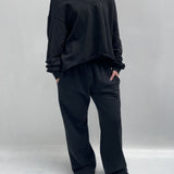 Pantalone con elastico A1263 NERO OFELIA 