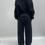 Pantalone con elastico A1263 NERO OFELIA 