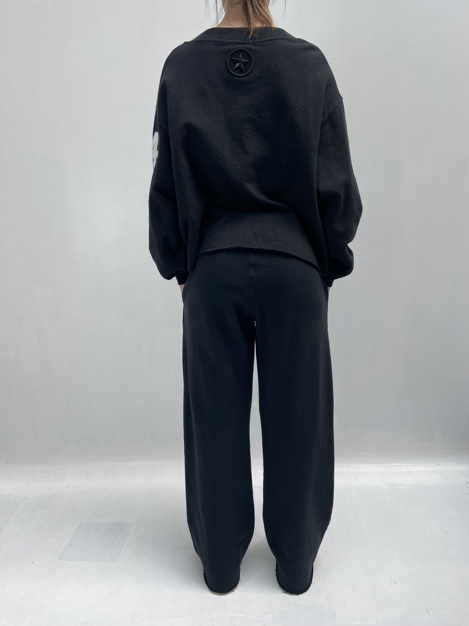 Pantalone con elastico A1263 NERO OFELIA 