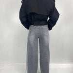 Giacca trench doppio petto B9603 NERO OFELIA 