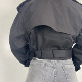 Giacca trench doppio petto B9603 NERO OFELIA 