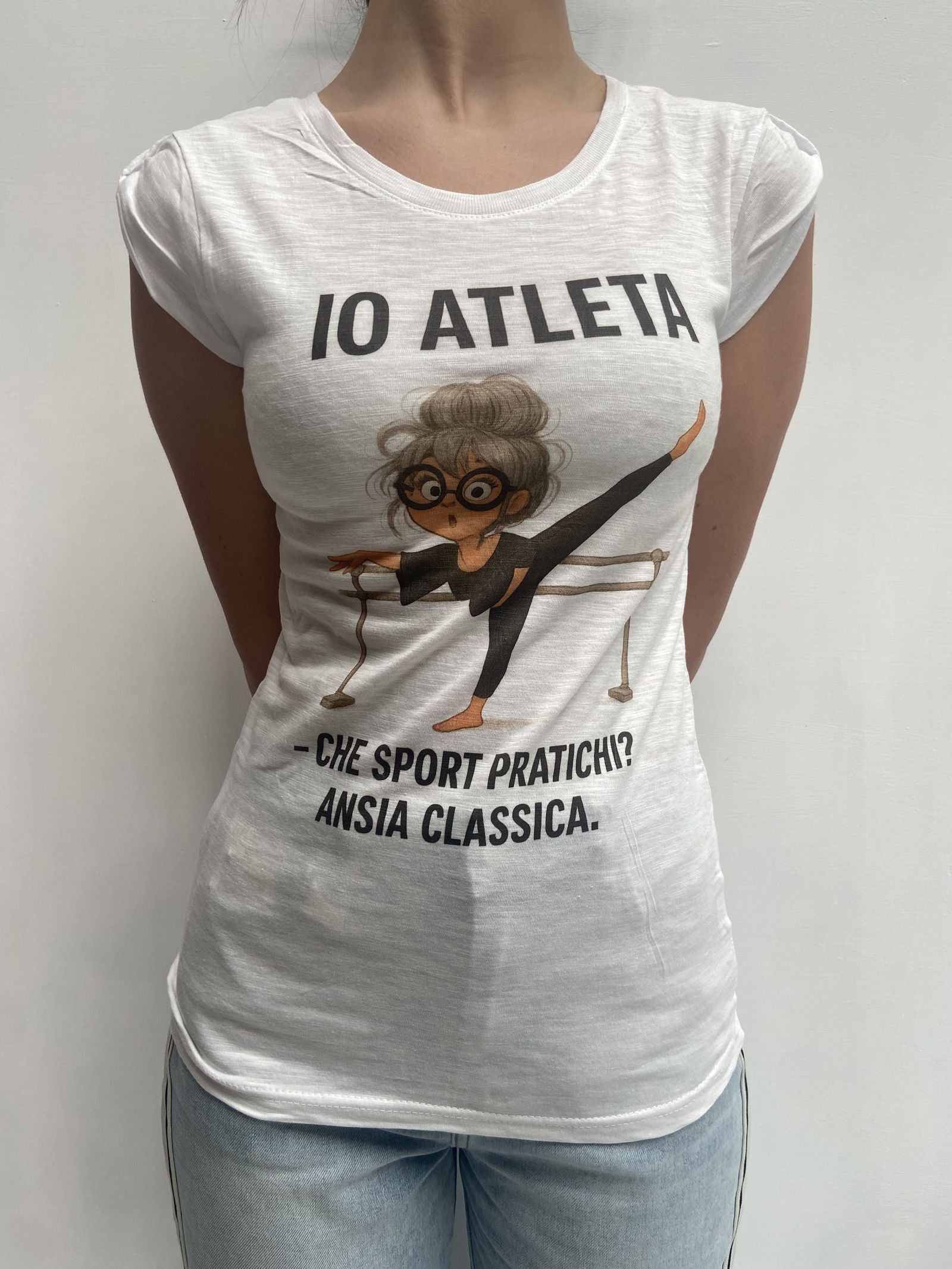 T-shirt Io Atleta IOATLETA BIANCO OFELIA 
