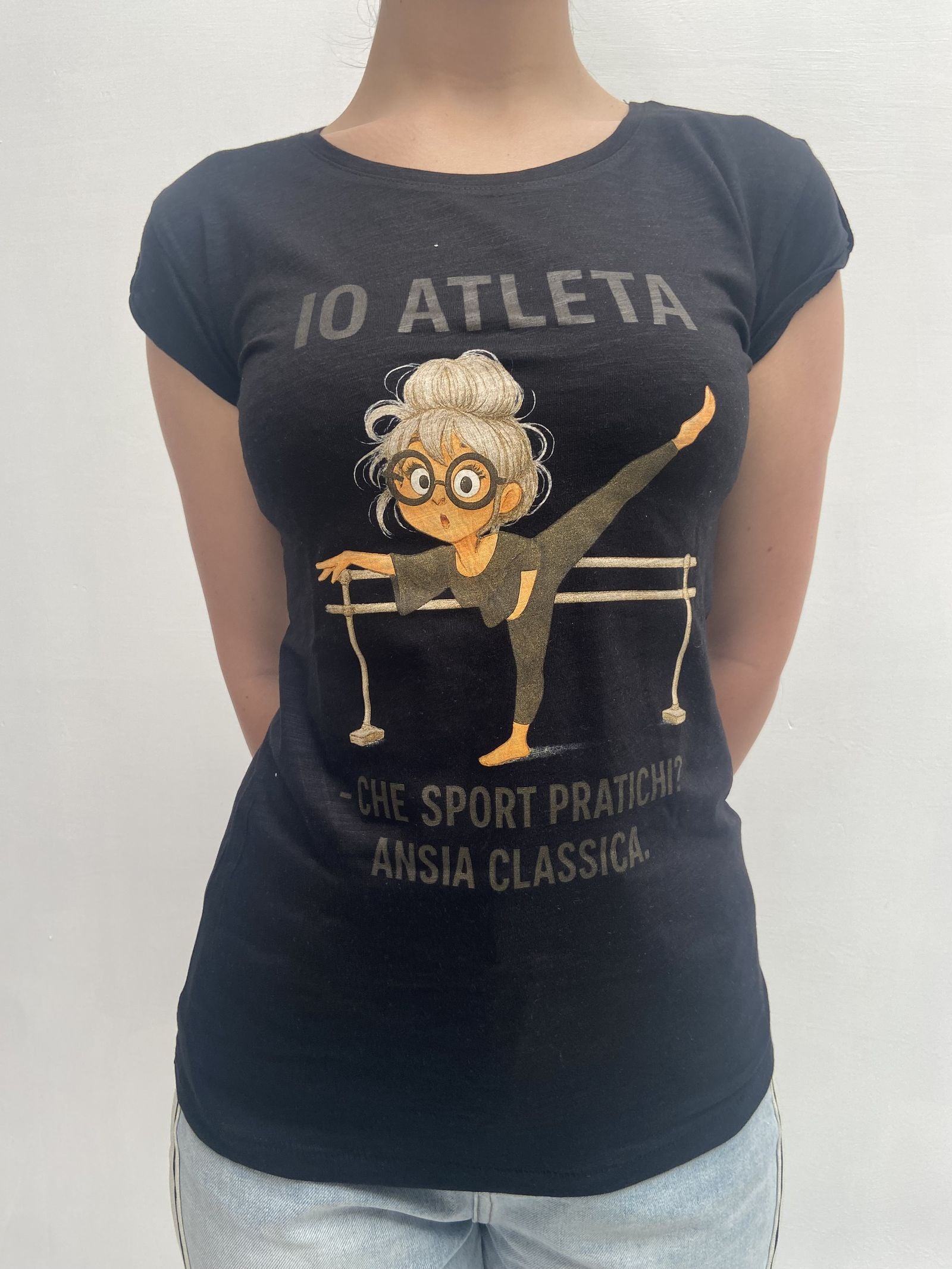 T-shirt Io Atleta IOATLETA NERO OFELIA 