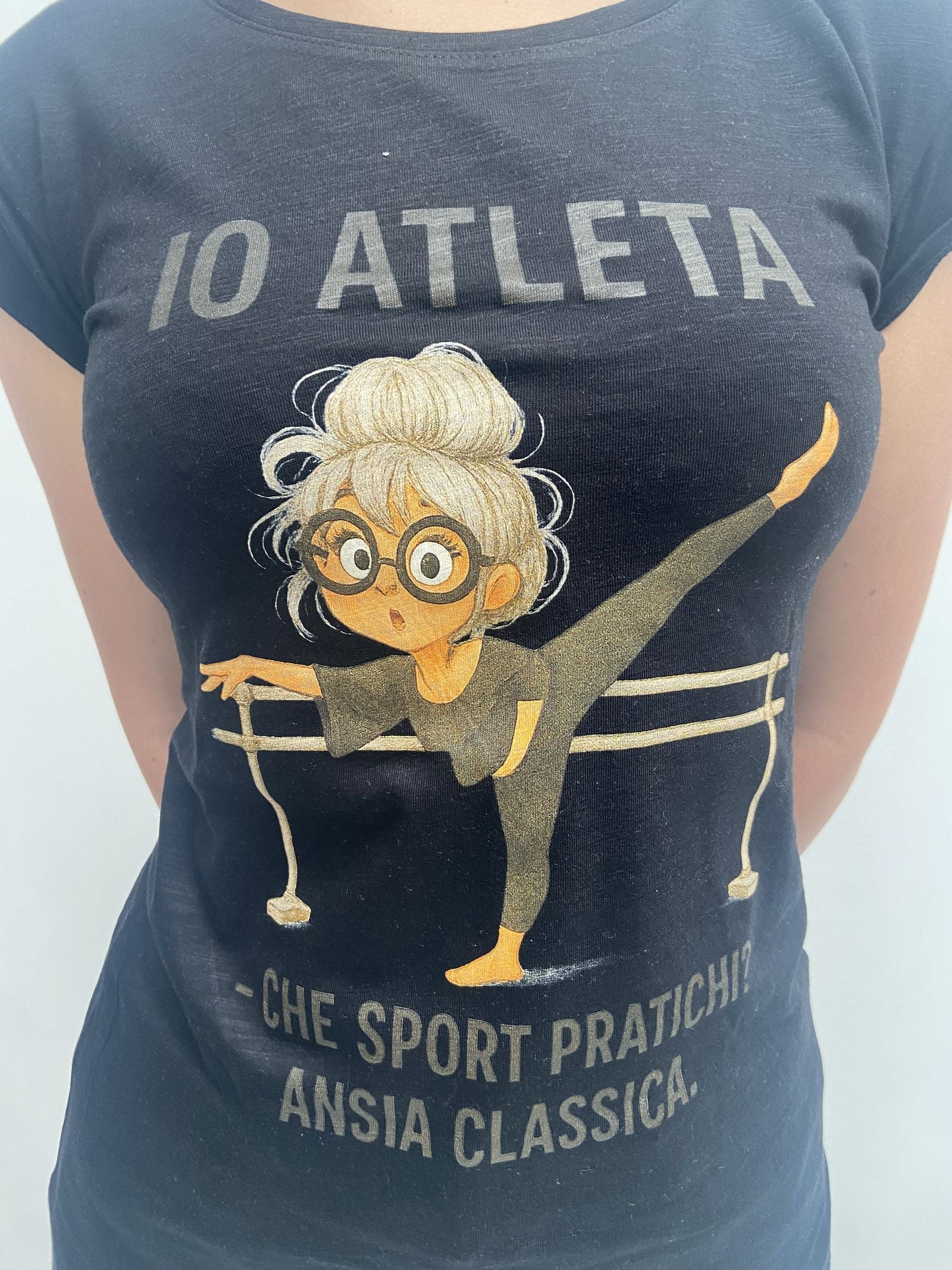 T-shirt Io Atleta IOATLETA NERO OFELIA 