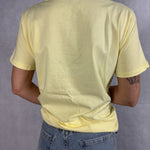 T-shirt basica scollo a V L5560 GIALLO OFELIA 