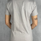 T-shirt basica scollo a V L5560 GRIGIO OFELIA 