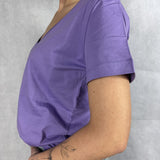 T- shirt basica scollo a V L5560 LILLA OFELIA 