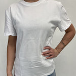 T- shirt girocollo L8869 BIANCO OFELIA 