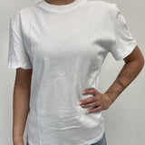 T- shirt girocollo L8869 BIANCO OFELIA 