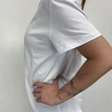 T- shirt girocollo L8869 BIANCO OFELIA 