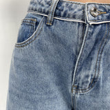 Jeans vita alta e gamba larga LAF184 DENIM OFELIA 