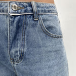 Jeans vita alta e gamba larga LAF184 DENIM OFELIA 