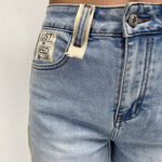 Jeans con bande laterali LAF227 DENIM OFELIA 