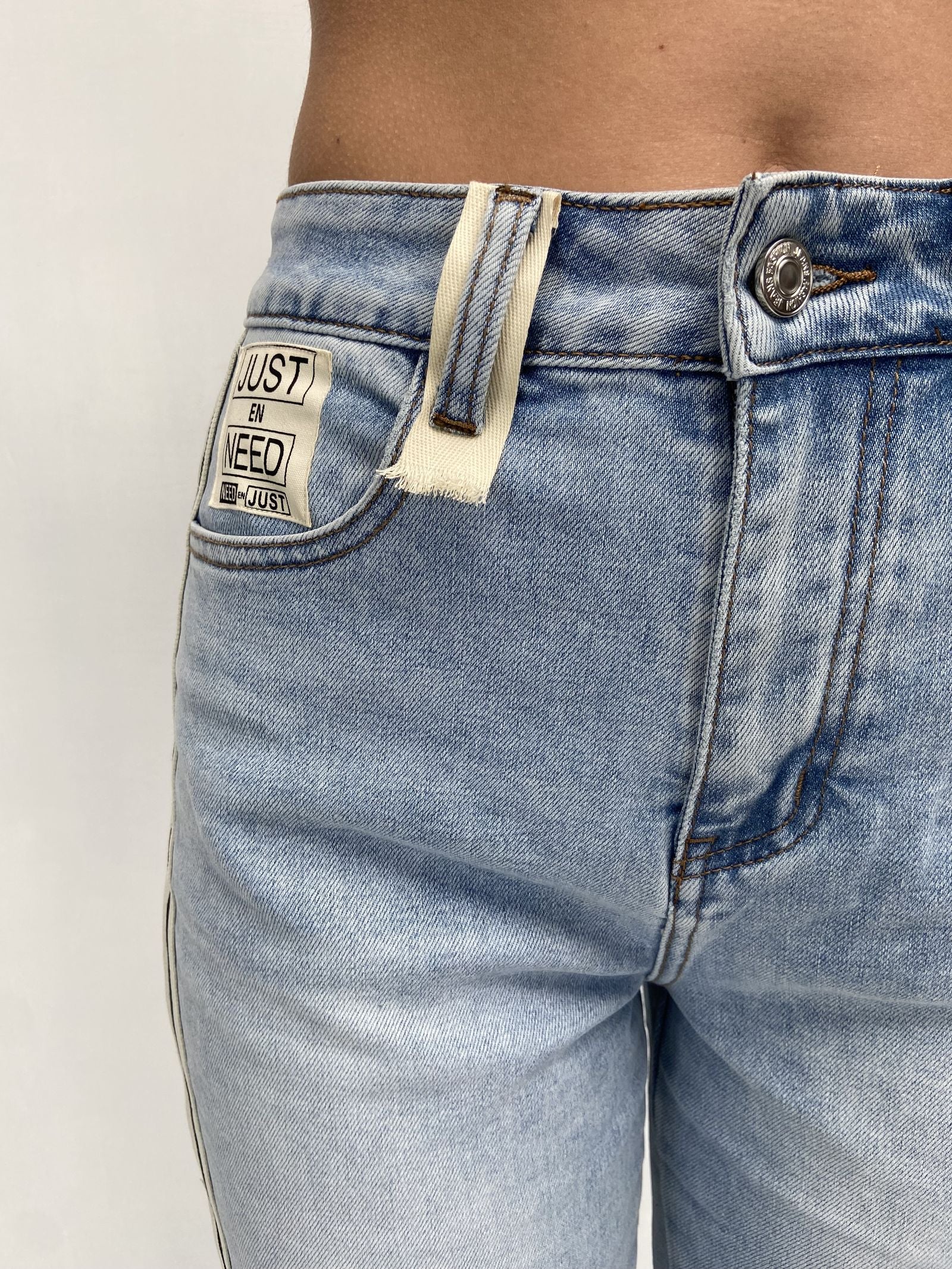 Jeans con bande laterali LAF227 DENIM OFELIA 