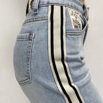 Jeans con bande laterali LAF227 DENIM OFELIA 