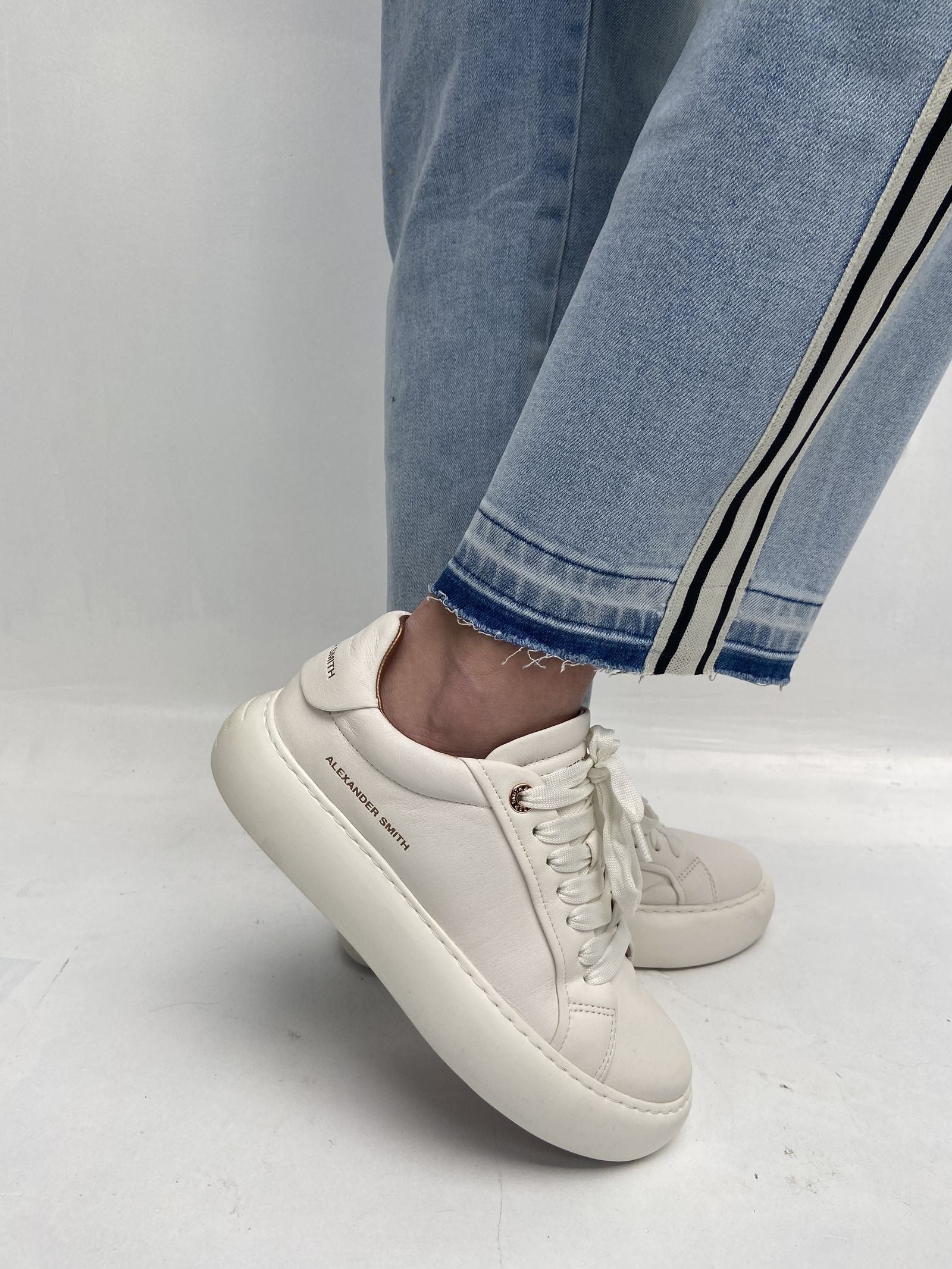 Jeans con bande laterali LAF227 DENIM OFELIA 