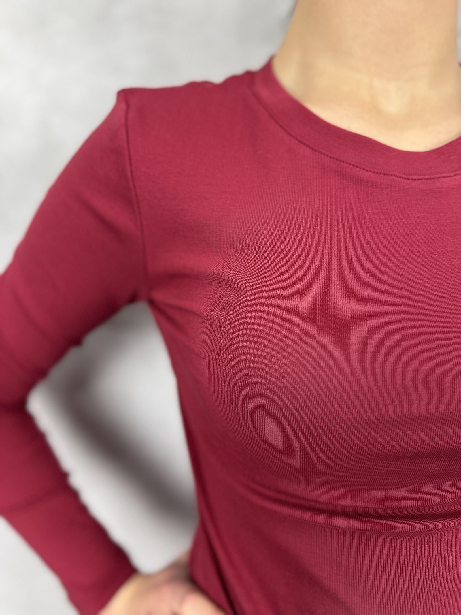 T- shirt manica lunga LC23465 BORDEAUX OFELIA 