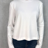 T-shirt regular  manica lunga LC240211 BIANCO OFELIA 