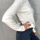 T-shirt regular  manica lunga LC240211 BIANCO OFELIA 