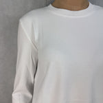 T-shirt regular  manica lunga LC240211 BIANCO OFELIA 