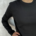 T- shirt regular manica lunga LC240211 NERO OFELIA 