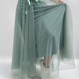 Gonna lunga in tulle - Ofelia MK04.015 ACQUAMARINA OFELIA 