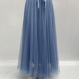 Gonna lunga in tulle MK04.015 AZZURRO OFELIA 