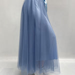 Gonna lunga in tulle MK04.015 AZZURRO OFELIA 