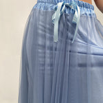 Gonna lunga in tulle MK04.015 AZZURRO OFELIA 