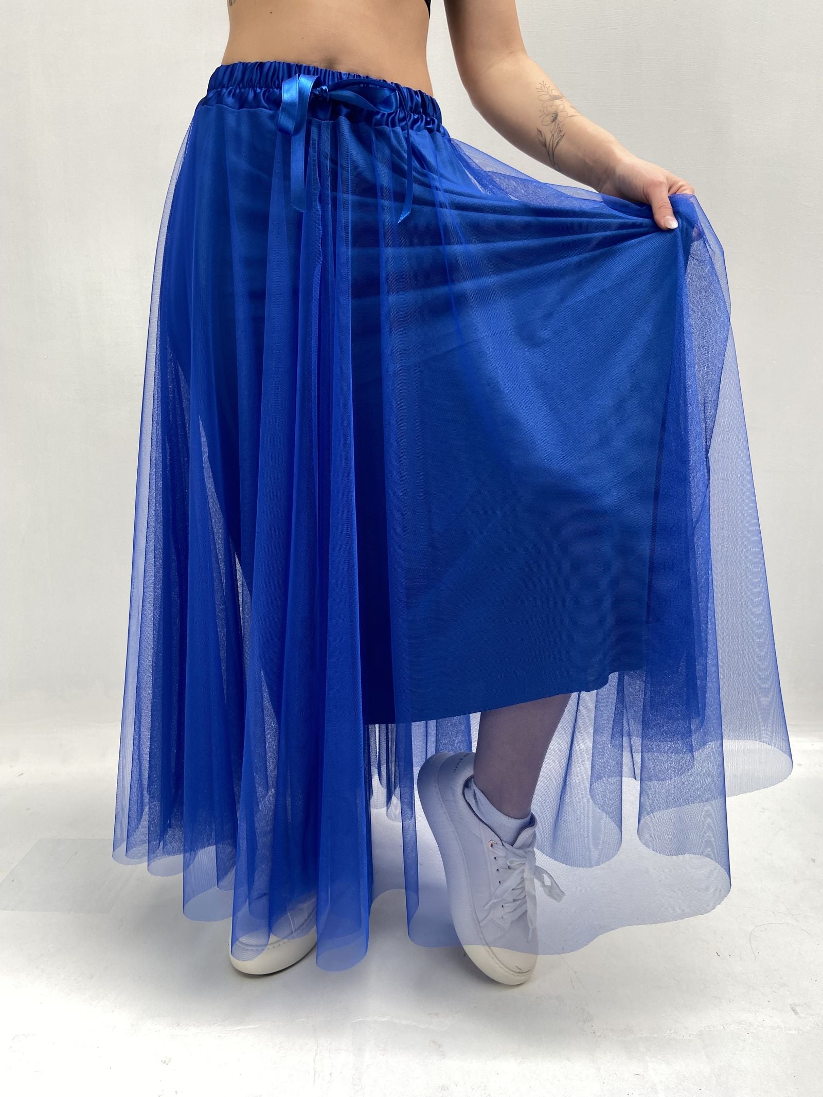 Gonna lunga in tulle MK04.015 BLUETTE OFELIA 