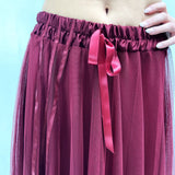 Gonna lunga in tulle MK04.015 BORDEAUX OFELIA 