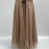 Gonna lunga in tulle MK04.015 CARAMELLO OFELIA 