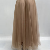 Gonna lunga in tulle MK04.015 CARAMELLO OFELIA 