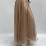 Gonna lunga in tulle MK04.015 CARAMELLO OFELIA 