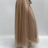 Gonna lunga in tulle MK04.015 CARAMELLO OFELIA 