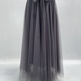 Gonna lunga in tulle MK04.015 GRIGIO OFELIA 