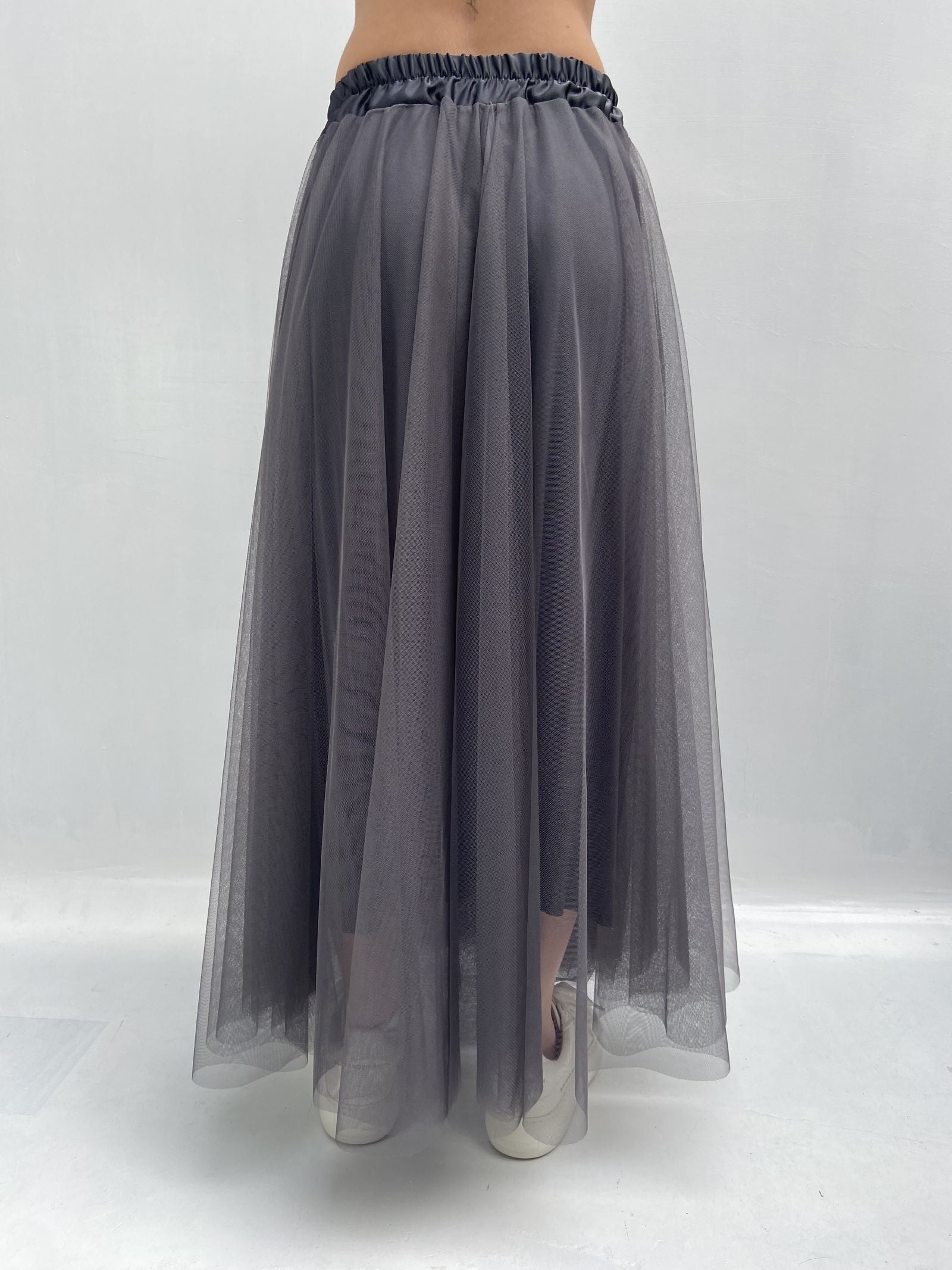 Gonna lunga in tulle MK04.015 GRIGIO OFELIA 