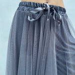 Gonna lunga in tulle MK04.015 GRIGIO OFELIA 
