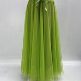 Gonna lunga in tulle MK04.015 LIME OFELIA 