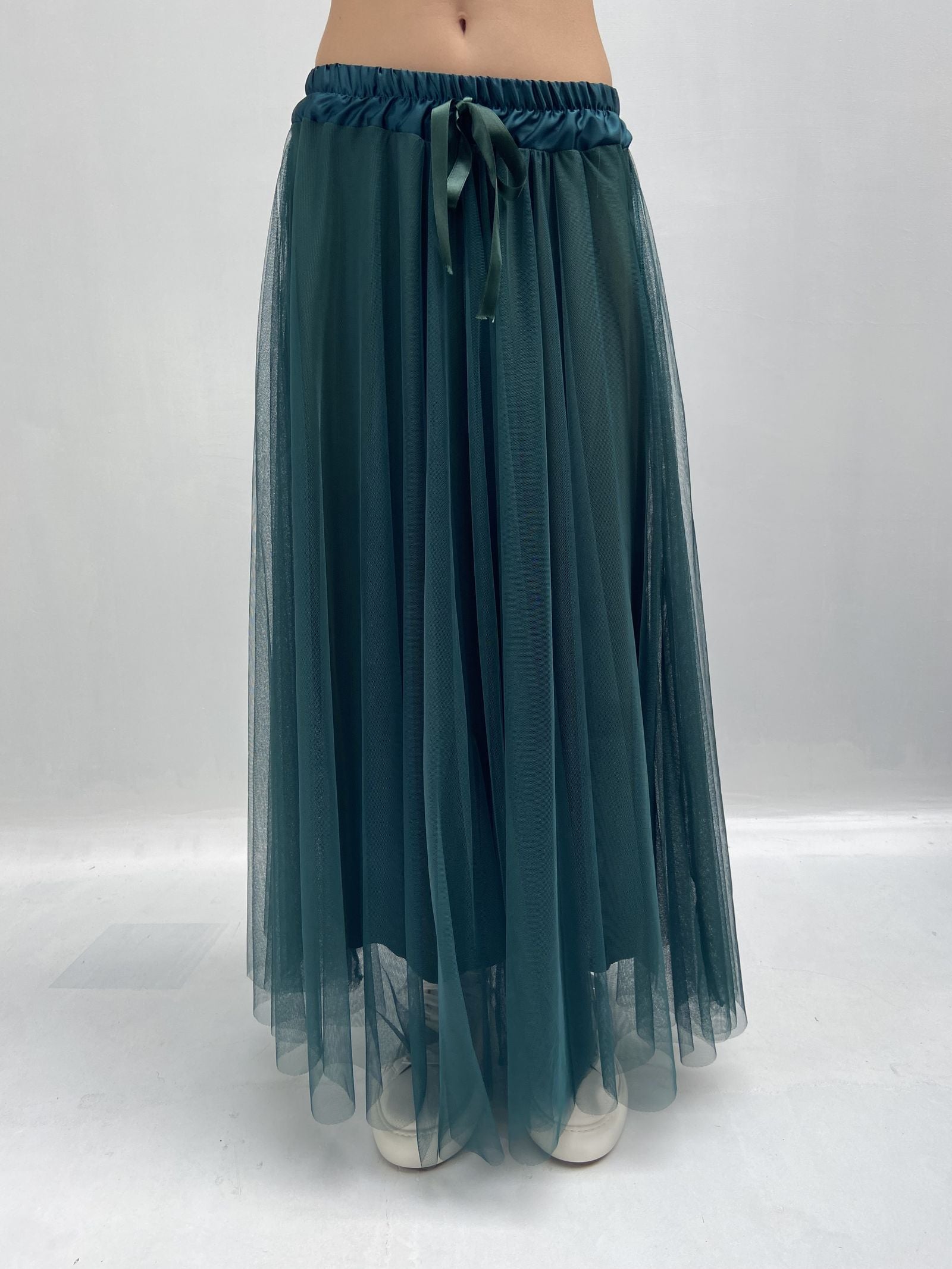 Gonna lunga in tulle MK04.015 MILITARE OFELIA 