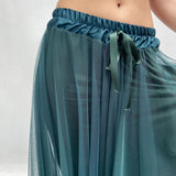 Gonna lunga in tulle MK04.015 MILITARE OFELIA 