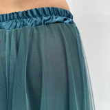 Gonna lunga in tulle MK04.015 MILITARE OFELIA 